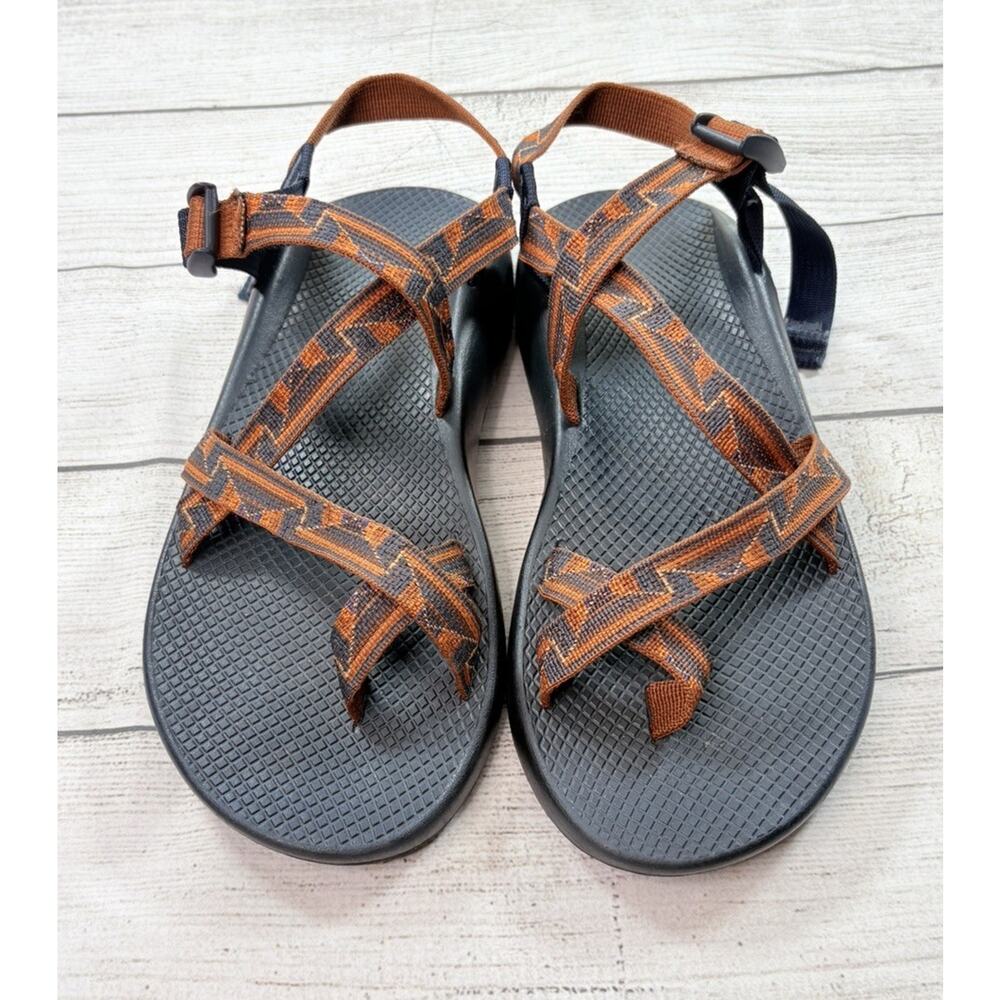 Chaco Men’s Z2 Classic Sandals Adjustable Strap Orange Hiking Outdoor Size 12 - Picture 4 of 7